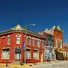 Oxford, Iowa.
Bank & other 19th century
architecture.