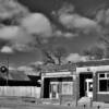 Struble, Iowa.
Old bank and saloon.