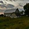 Evening twilight in a farmstead
near Urbana, IA.