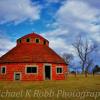 'Round Red Barn'
Near Silver City, Iowa~