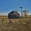 Old 'helping farm worker's' hut.
Western Kansas.