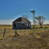 Old 'helping farm worker's' hut.
Western Kansas.