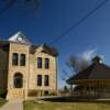 Old Greeley County Courthouse.
(close up).
Tribune, KS.