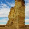 'Jagged chalk rock formations' Monument Rocks State Park
