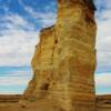 'Jagged chalk rock formations' Monument Rocks State Park