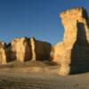 Stalagmite formations.
Monument Rocks.