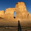 March evening at
Monument Rocks.