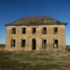 A frontal view of this 
1904 school.