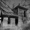 A black and white of this
100-year old farm house
near Windthorst, KS.