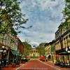 Frankfort, Kentucky.
St Clair Street.
(looking north toward the
old Capitol Building).