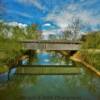 Switzer Covered Bridge.
(reflective angle).