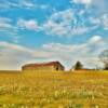 'Long style' 
equipment storage barn. 
Bourbon County, KY.