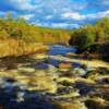 'Rushing Rapids" on the West Branch of the Penobscot River-northern Maine