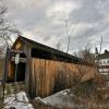 Burkeville Covered Bridge.
(close up)
Conway, MA.