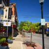 Alpena, Michigan.
Downtown Sidewalk & Businesses~