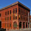 Houghton National Bank & other
early 1900's red-brick buildings~
(Houghton, Michigan).