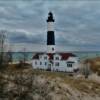 Another peek at the 
Big Sable Point Lighthouse.
Near Ludington.