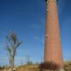 A close up view of the
Little Sable Point Lighthouse.