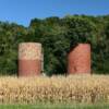 Long abandoned 
red brick silos.
Atchison County.