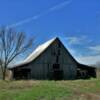 A-framed vintage shed barn.
Lynchburg, MO.