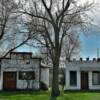 A frontal view of these old
historic (shore/filling station) buildings in Montreal, MO.