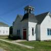 Two historic churches in
Denver, Missouri.