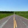 Looking west along
a county road in
Worth County, MO.