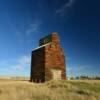 Beautiful brown wooden
grain elevator.
Loring, MT.