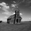 One more peek at this
1915 wooden church remains.
Dooley, Montana.