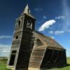 Another angle of these
antique 1915 church remains.
Dooley, Montana.