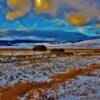 January sunset-western Montana (near Porters Corners, Montana)