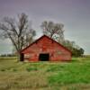 Interesting old red barn.
Near Axtell, NE.