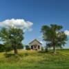 Single-room 
Spiker, NE schoolhouse.
(frontal view)