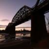 Union Pacific Bridge.
(looking across at Omaha)
January evening.