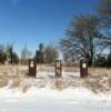 Antique 1930's gas pumps.
(frontal view)
