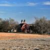 Another blue-sky image of 
this red double-cupola barn.
Waverly, Nebraska.