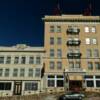 Old bank building 
& Mizpah Hotel.
Tonopah, NV.