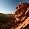 More red bluffs.
Evening sunset.