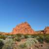 More red formations.
Lake Mead Park.