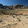 Looking north toward the
Spring Mountains.
Red Rock Canyon.