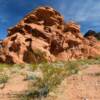 Valley of Fire.
Bronzed red rocky
formations.