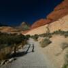 Trail into the northern hills.
Red Rock Canyon.