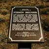 Firmin Bruner memorial plaque-Berlin, Nevada