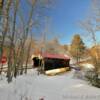 Waterloo Covered Bridge.
Built 1840.
Over the Warner River.