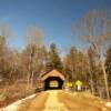 Dingleton Hill Covered Bridge.
Built 1882.
Cornish, NH.
