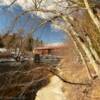 Ashuelot River.
Looking north at the
Coombs Covered Bridge.