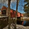 Cresson Covered Bridge.
Built 1859.
Swansey, NH.