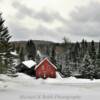 Bacon Bridge & cottage.
(aerial view)
Near Pittsburg, VT.