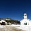 Stark Union Church 
(built 1853) &
Covered Bridge.
(sunny winter day)