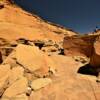 Cobble walking path.
Chaco Park.